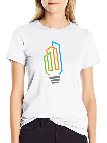 Modern Cityscape Lightbulb Graphic Tee