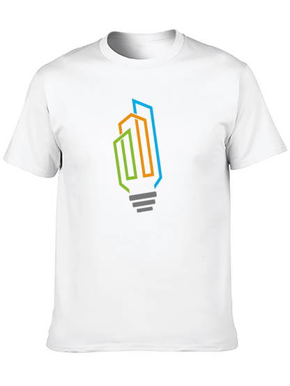 Modern Cityscape Lightbulb Graphic Tee