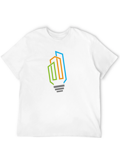 Modern Cityscape Lightbulb Graphic Tee