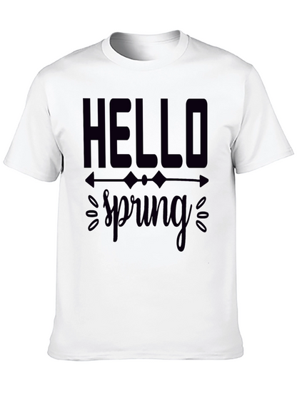 Hello Spring Graphic Tee - Black