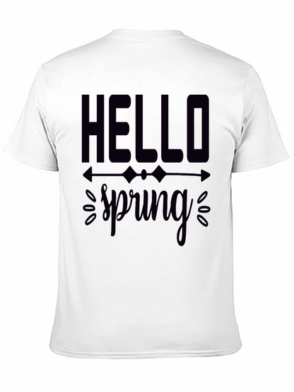 Hello Spring Graphic Tee - Black