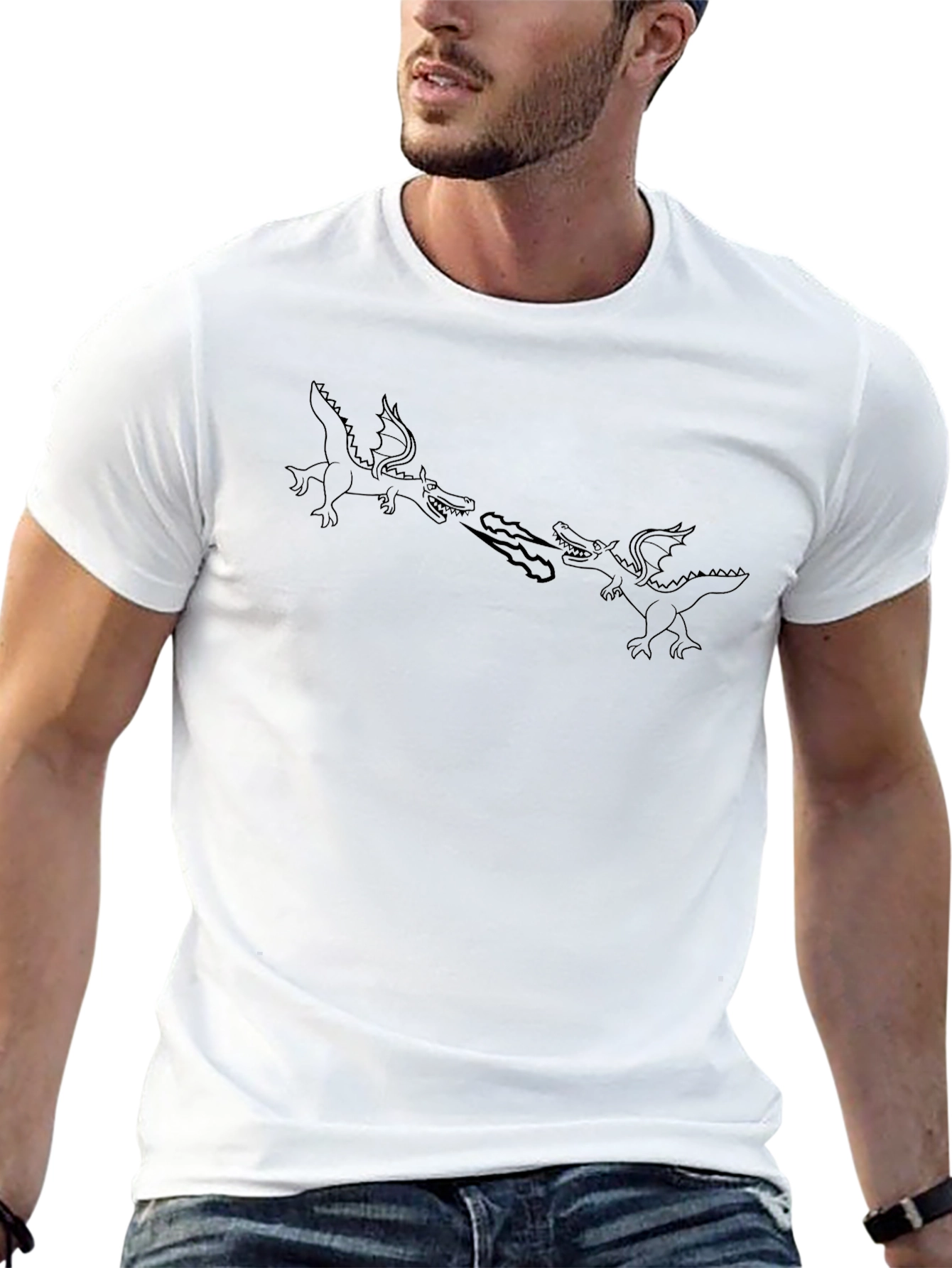 Dragon Duel Black T-Shirt