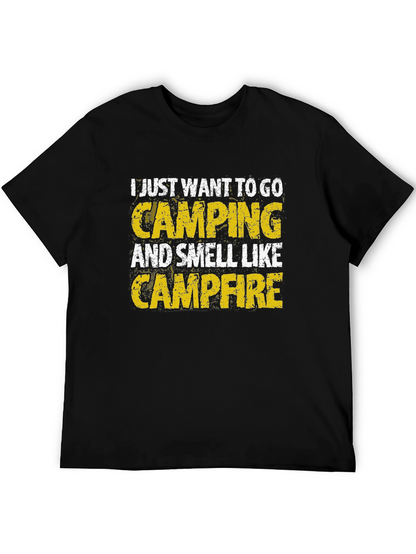 Camping Campfire Smell Graphic T-Shirt