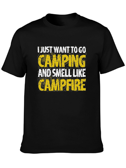 Camping Campfire Smell Graphic T-Shirt
