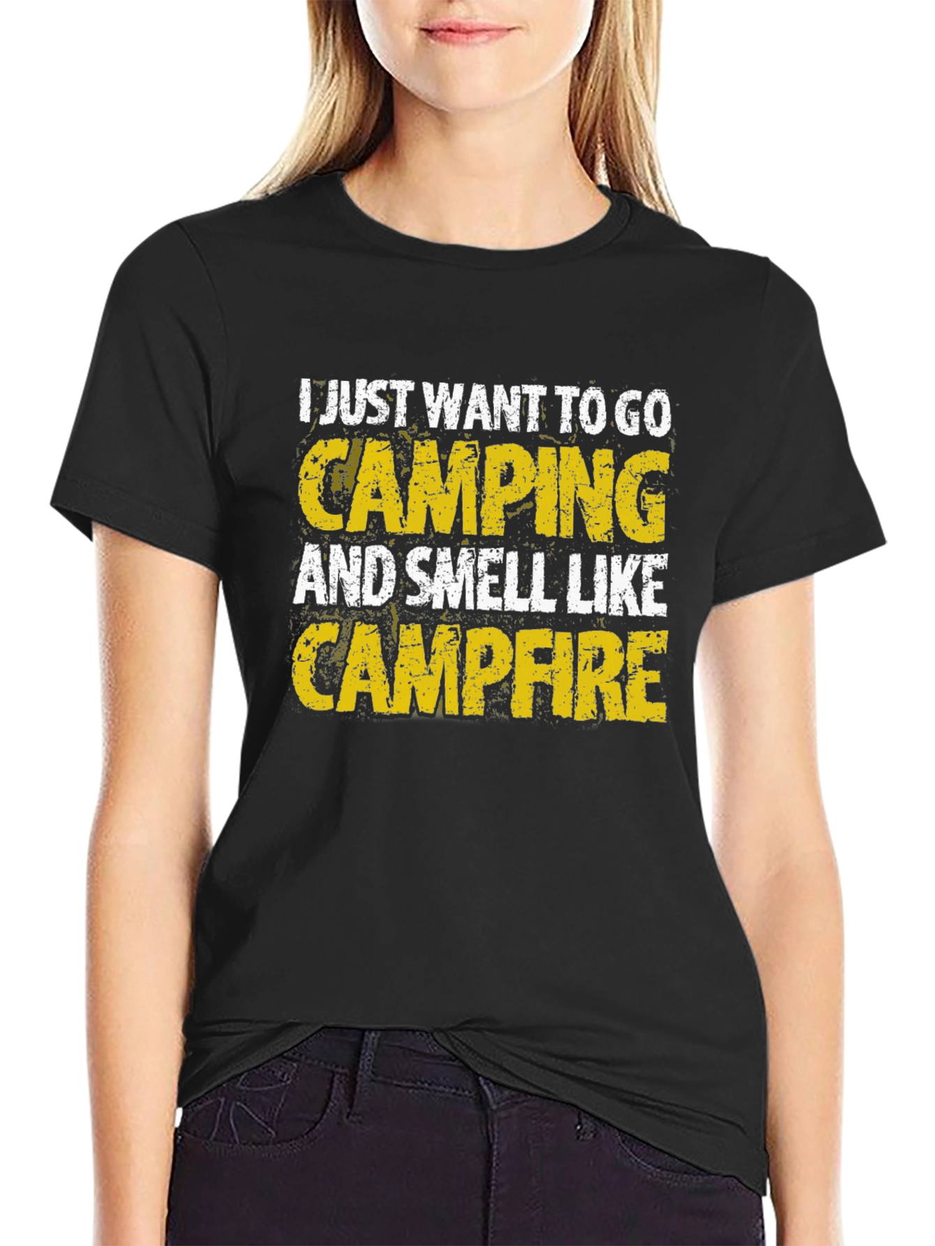 Camping Campfire Smell Graphic T-Shirt