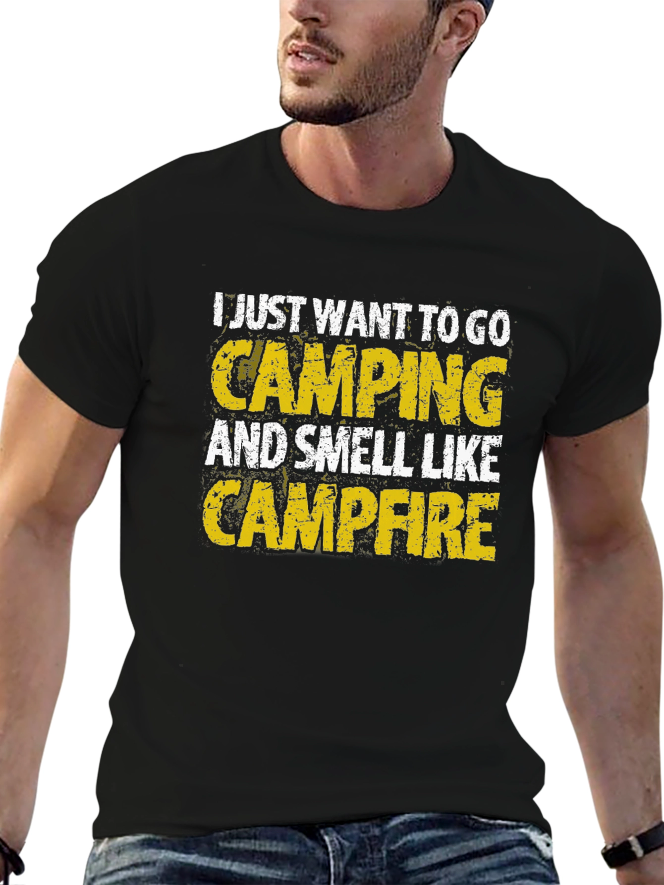 Camping Campfire Smell Graphic T-Shirt