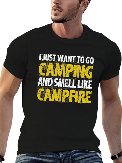 Camping Campfire Smell Graphic T-Shirt