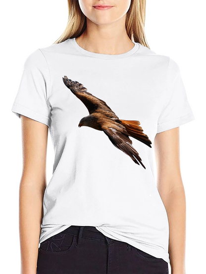 Flying Bird Graphic Black Tee