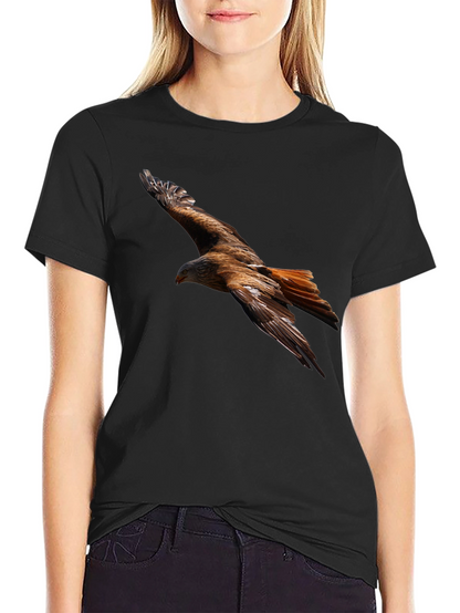 Flying Bird Graphic Black Tee