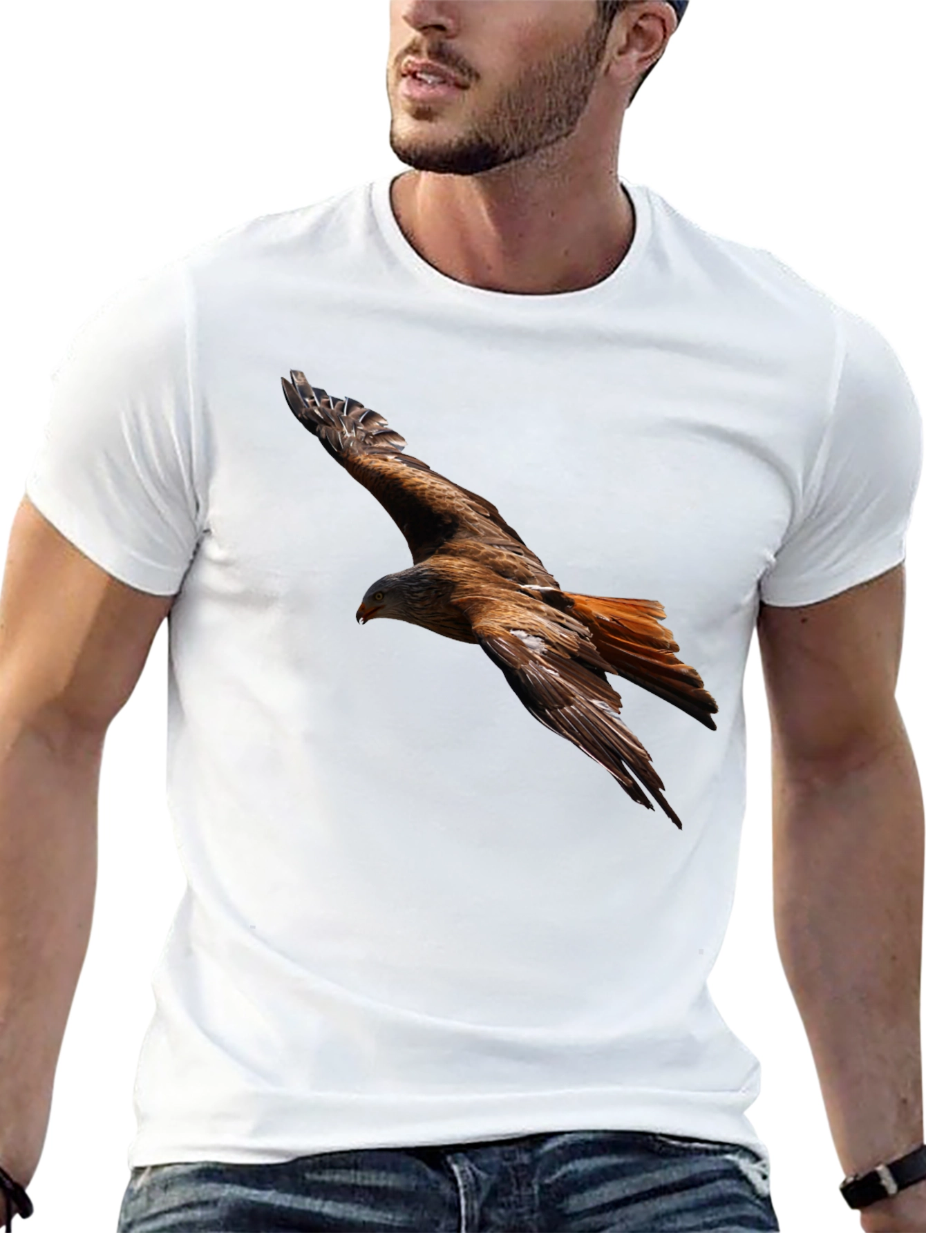 Flying Bird Graphic Black Tee