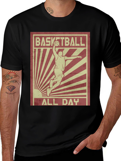 Basketball All Day Graphic T-Shirt