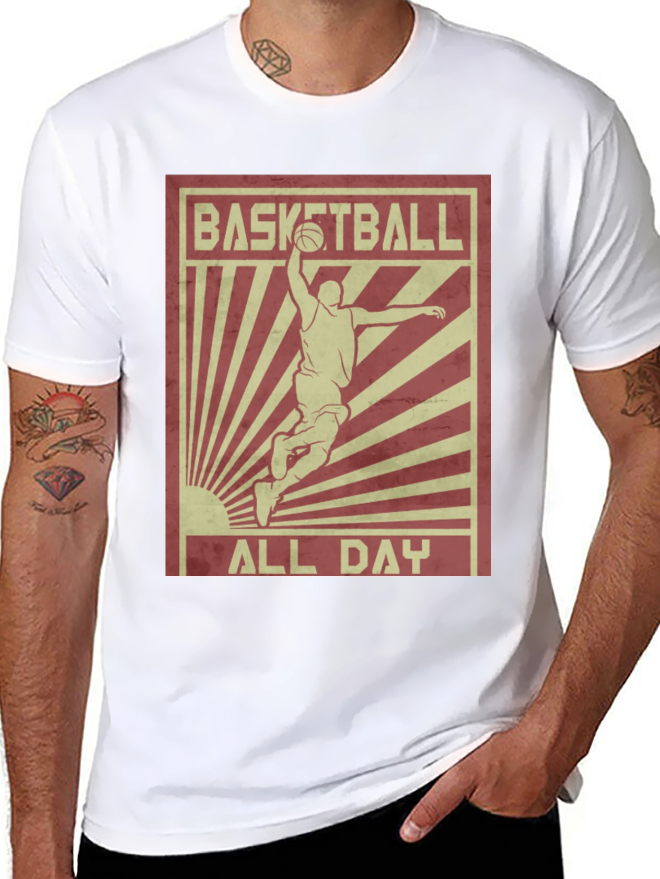 Basketball All Day Graphic T-Shirt