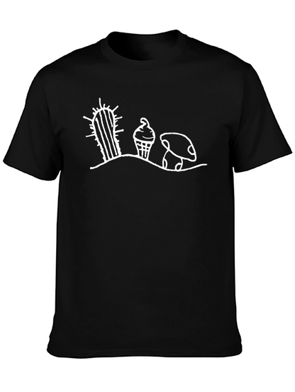 Desert Doodle T-Shirt - Black Graphic Tee