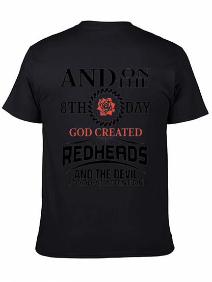 Redhead God Created Graphic Tee