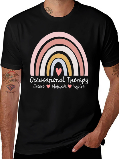 Occupational Therapy Rainbow Graphic Tee