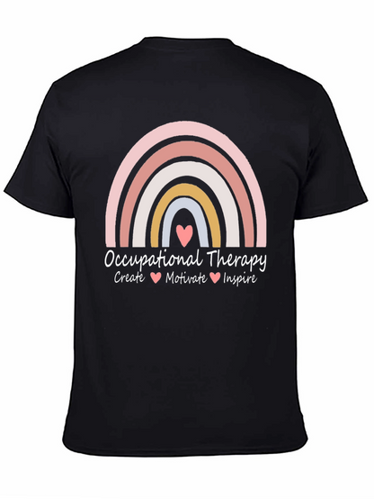 Occupational Therapy Rainbow Graphic Tee