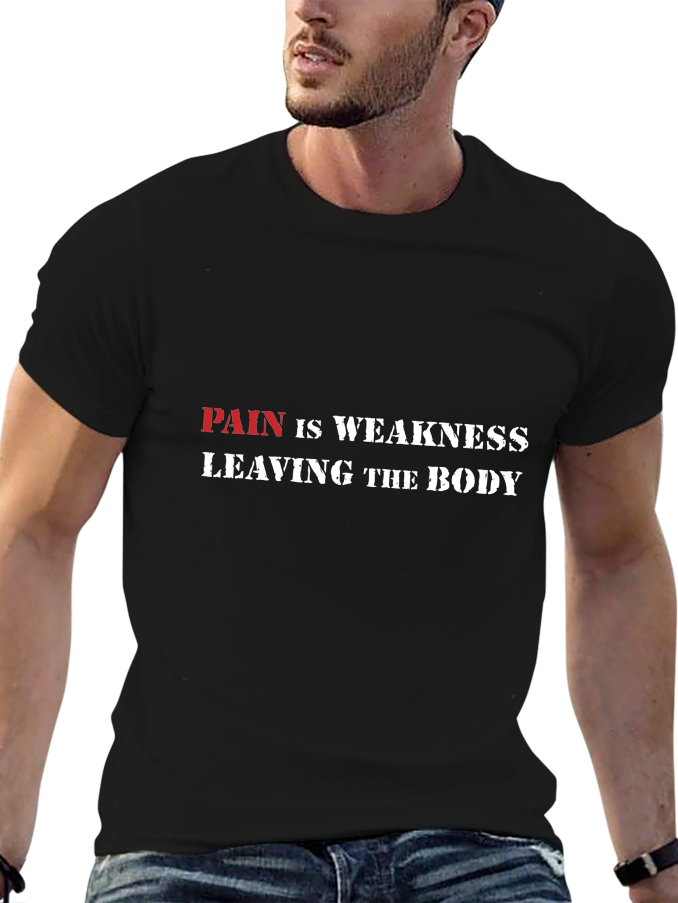 Pain is Weakness Graphic Tee