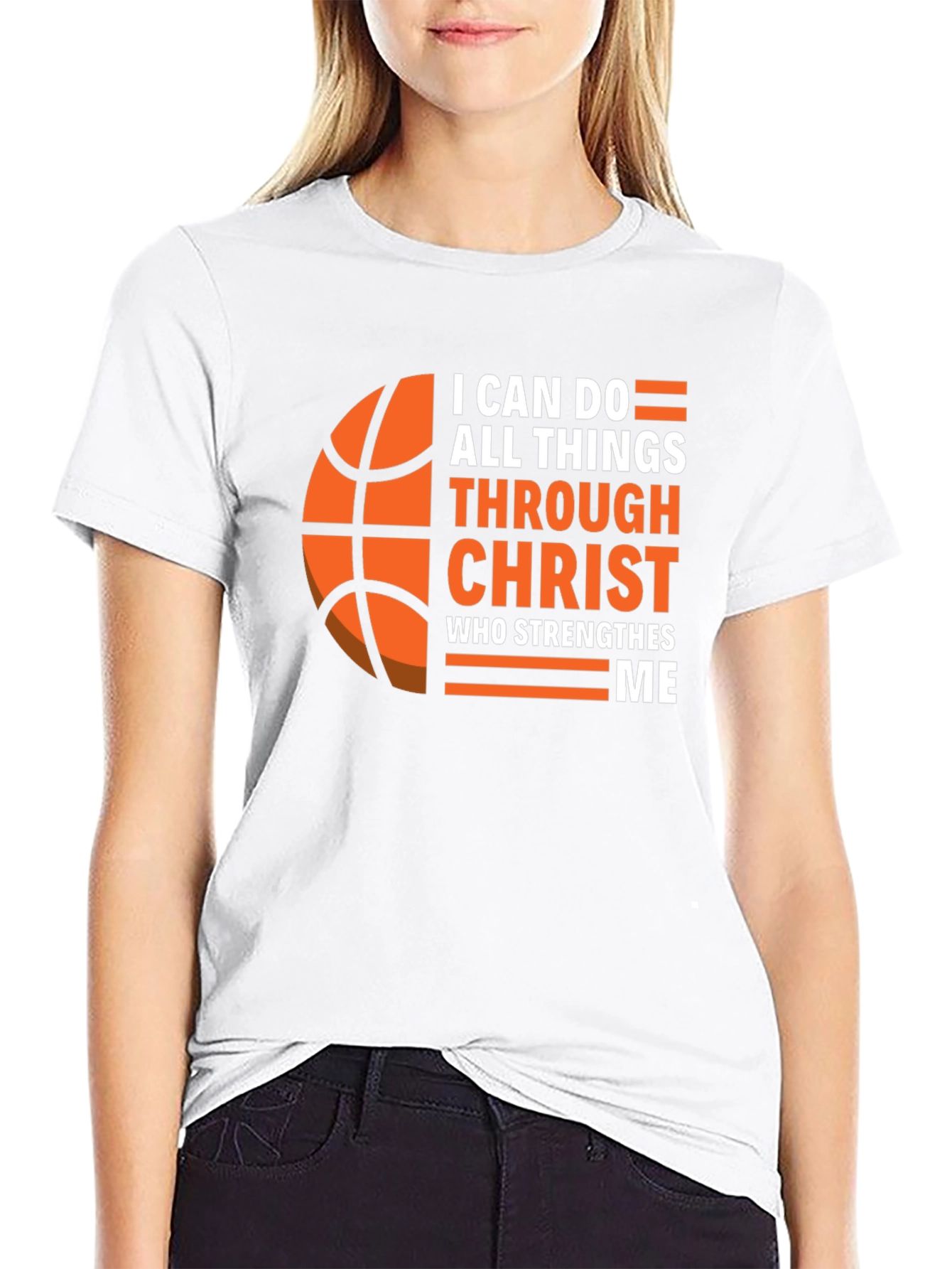 I Can Do All Things Christ Basketball Graphic Tee