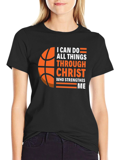 I Can Do All Things Christ Basketball Graphic Tee