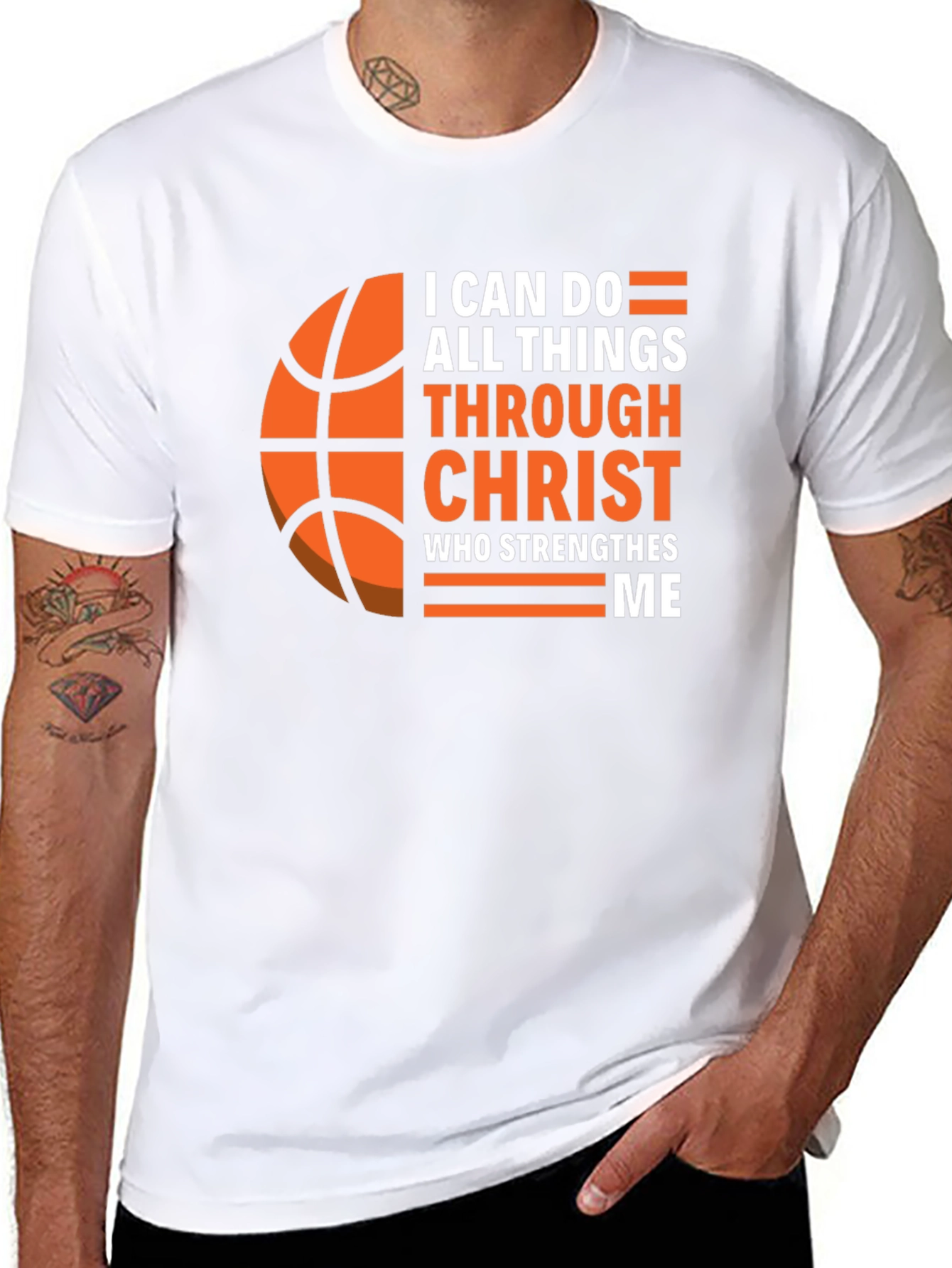 I Can Do All Things Christ Basketball Graphic Tee