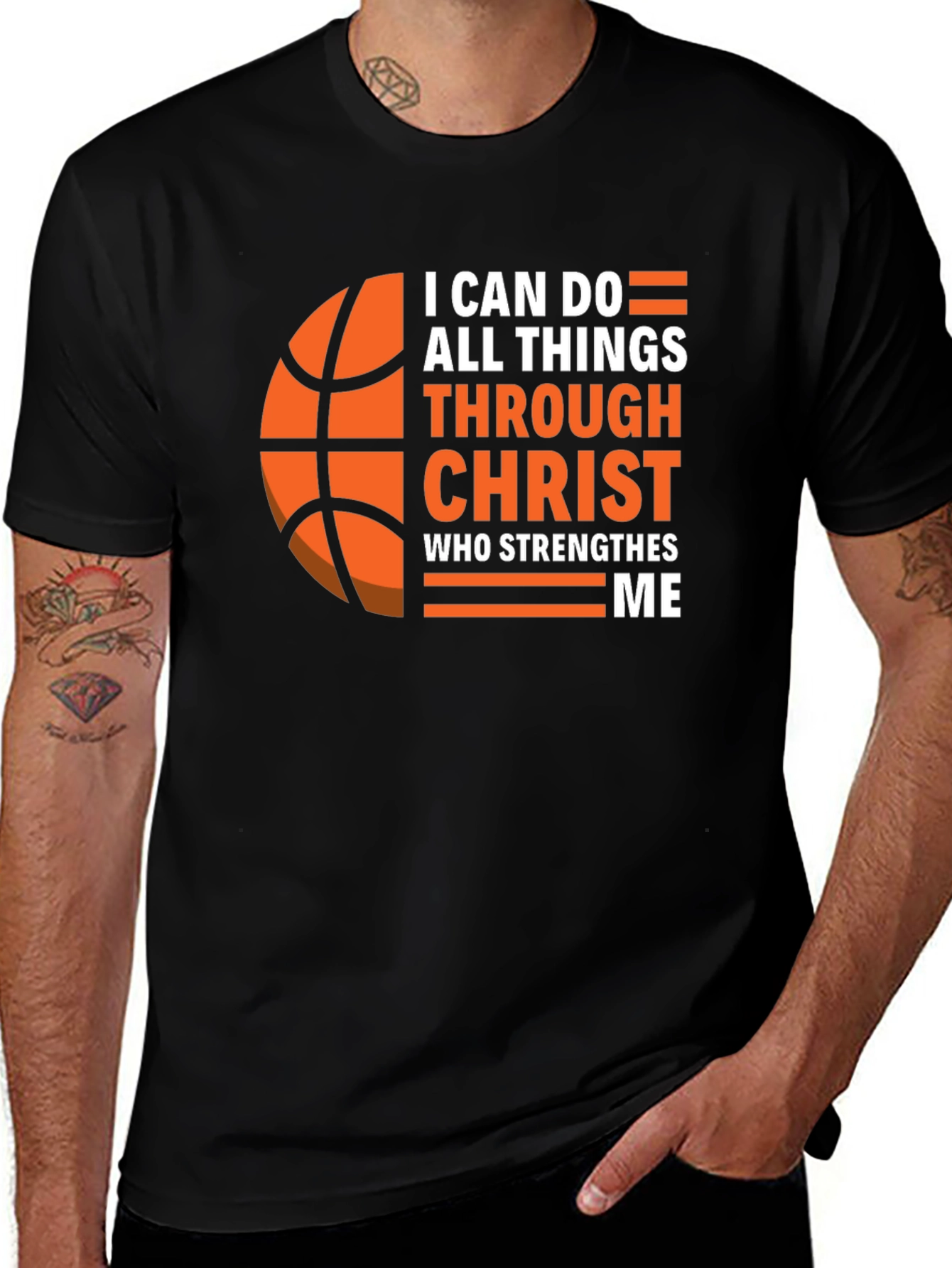 I Can Do All Things Christ Basketball Graphic Tee