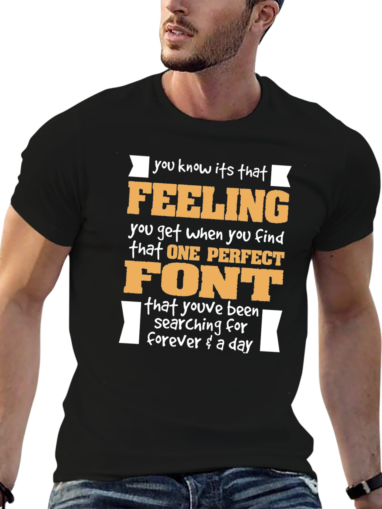 Funny Font Lover T-Shirt Design