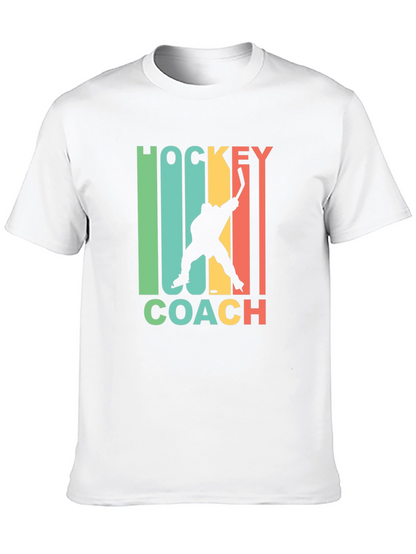 Hockey Coach Graphic Tee - Retro Style