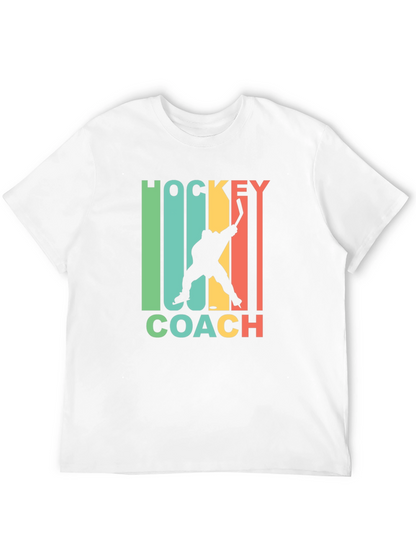 Hockey Coach Graphic Tee - Retro Style