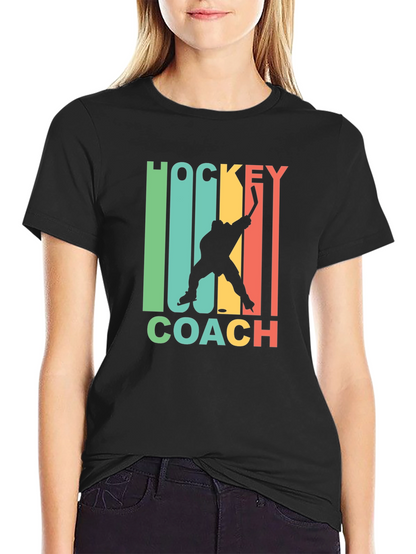 Hockey Coach Graphic Tee - Retro Style