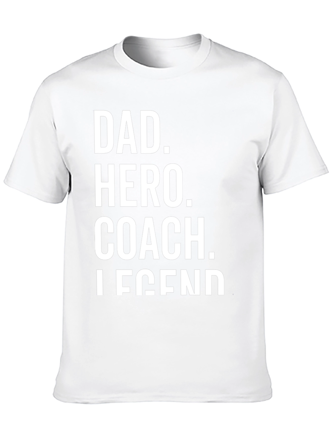 Dad Hero Coach Legend Black T-Shirt