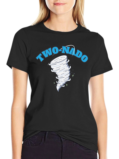 Two-Nado Graphic Tee - Hilarious Tornado T-Shirt