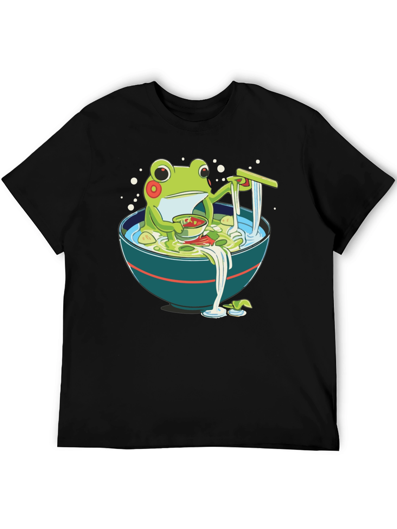 Frog Ramen T-Shirt - Whimsical Graphic Tee