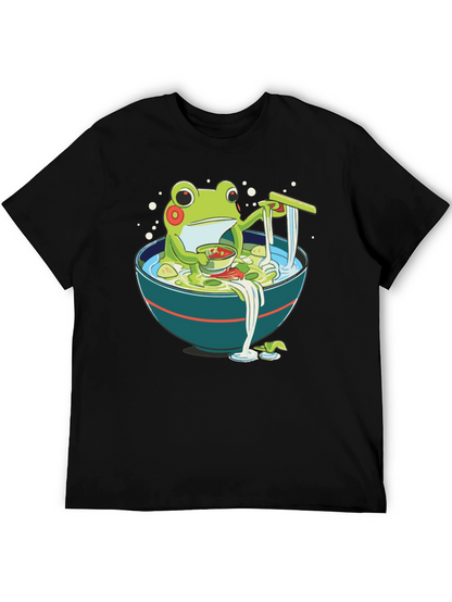 Frog Ramen T-Shirt - Whimsical Graphic Tee
