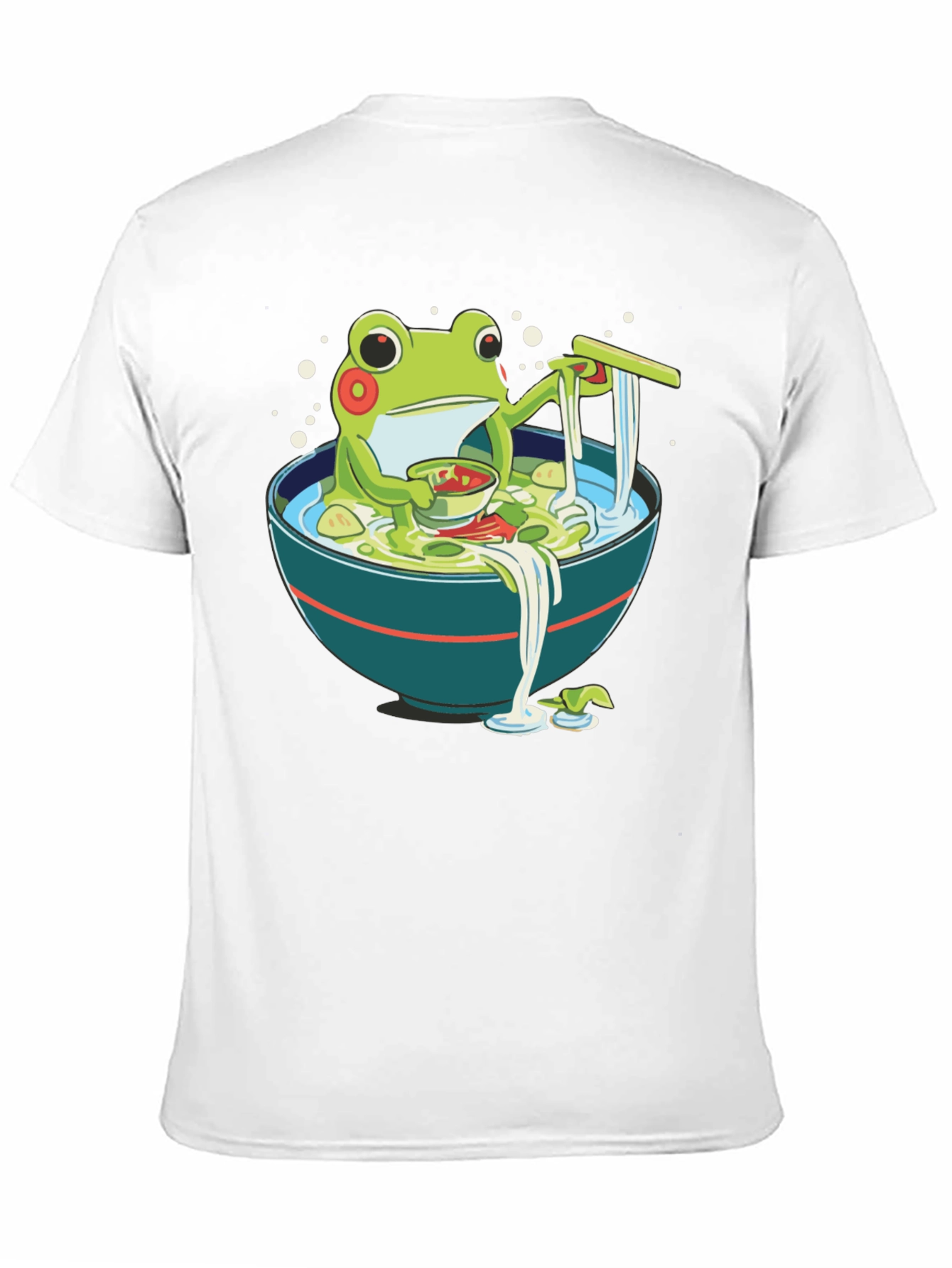 Frog Ramen T-Shirt - Whimsical Graphic Tee