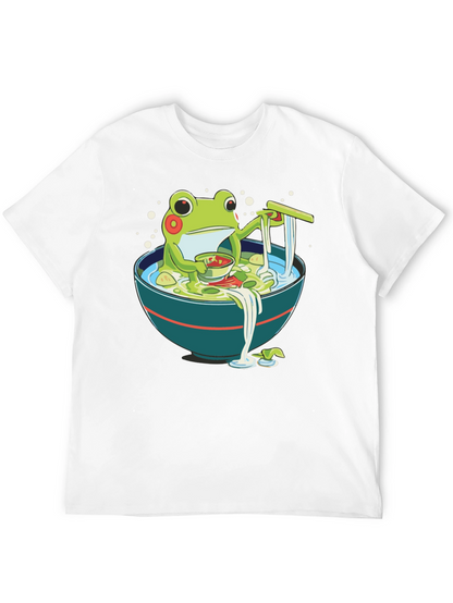 Frog Ramen T-Shirt - Whimsical Graphic Tee