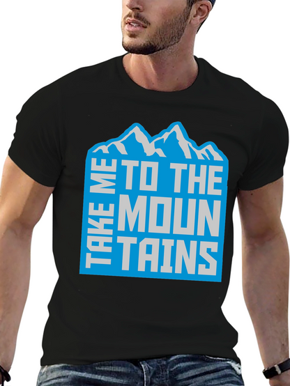 Take Me To The Mountains T-Shirt Black