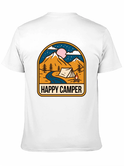 Happy Camper Graphic Tee - Outdoor Adventure Shirt
