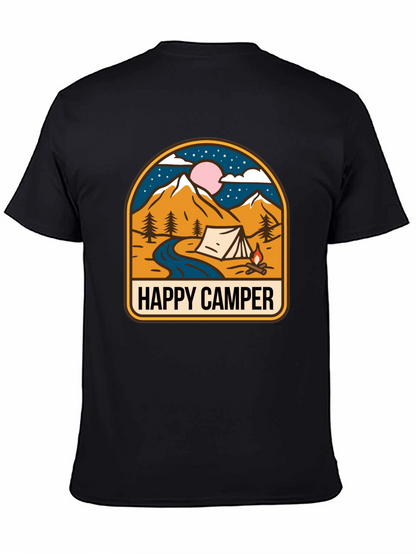 Happy Camper Graphic Tee - Outdoor Adventure Shirt