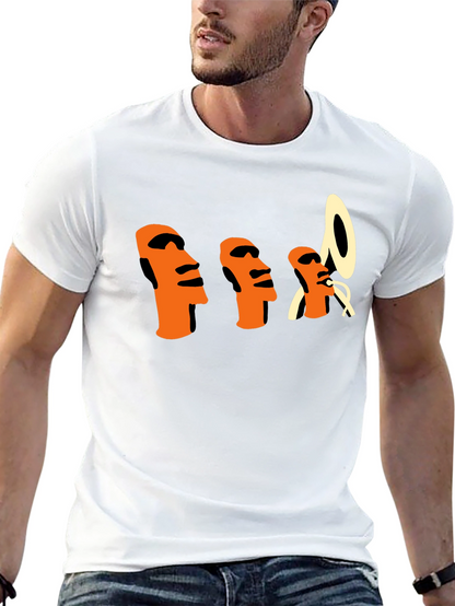 Unique Graphic T-Shirt - Island Heads