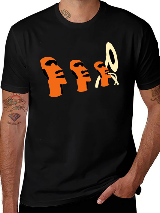 Unique Graphic T-Shirt - Island Heads
