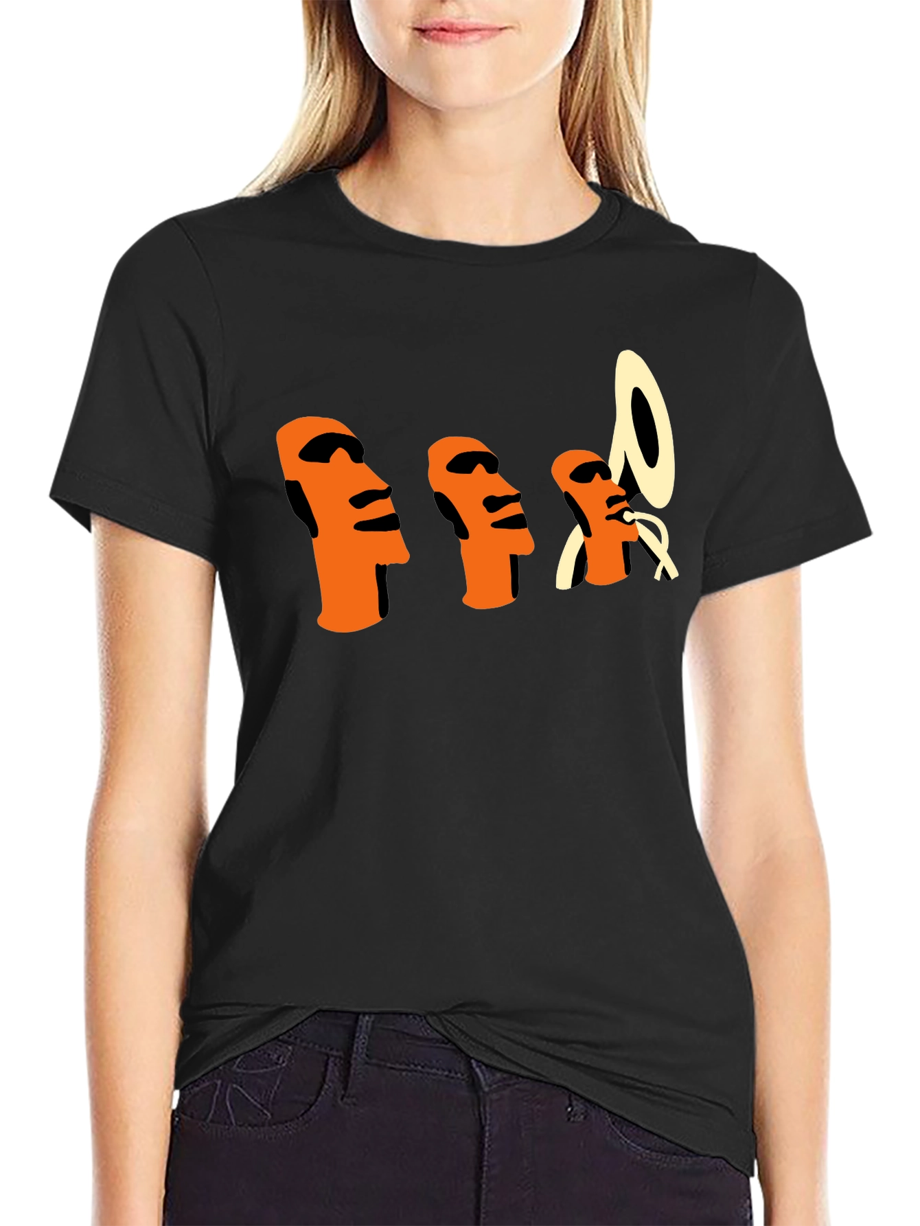 Unique Graphic T-Shirt - Island Heads