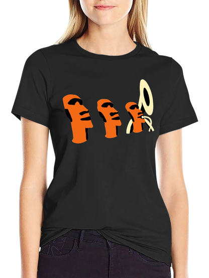 Unique Graphic T-Shirt - Island Heads