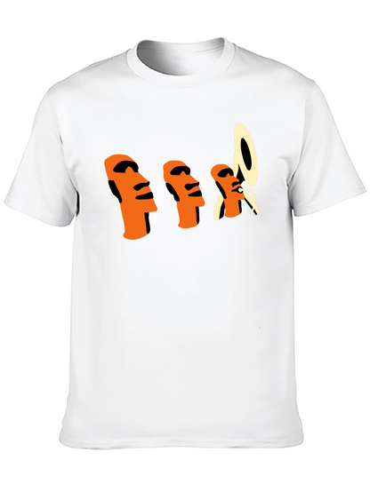 Unique Graphic T-Shirt - Island Heads
