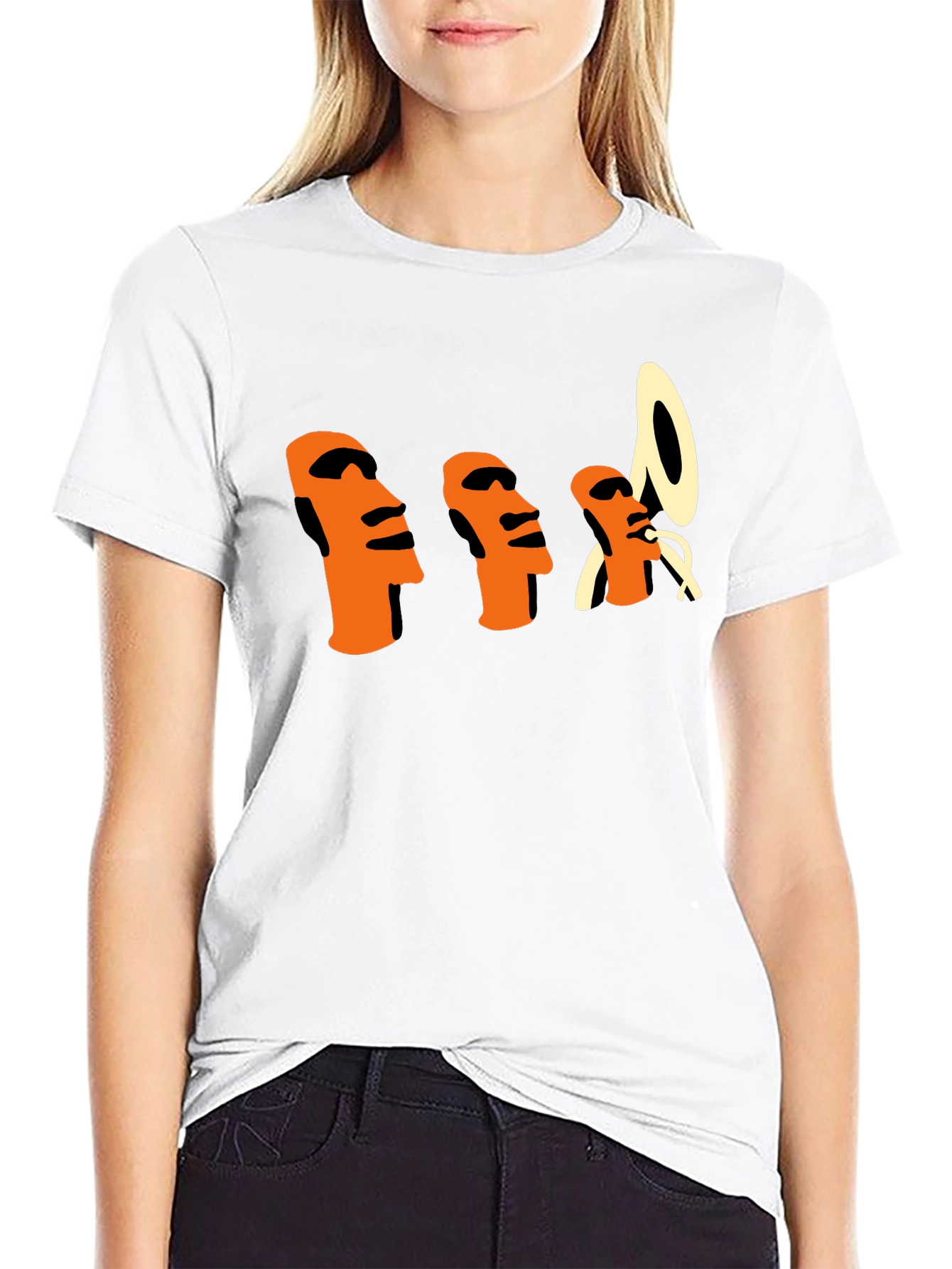 Unique Graphic T-Shirt - Island Heads