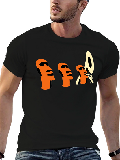 Unique Graphic T-Shirt - Island Heads