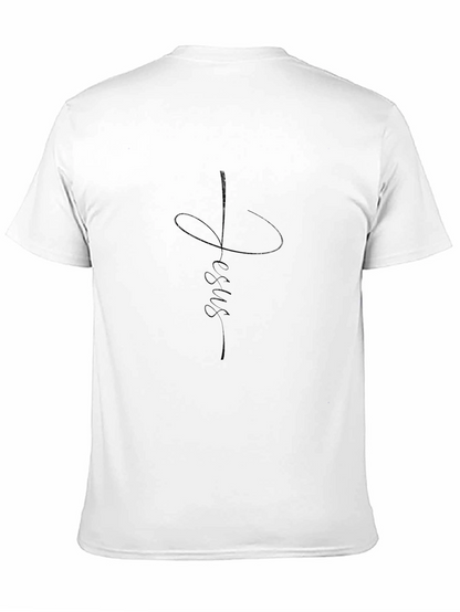 Faith Jesus Tee - Mens Black Graphic T-Shirt