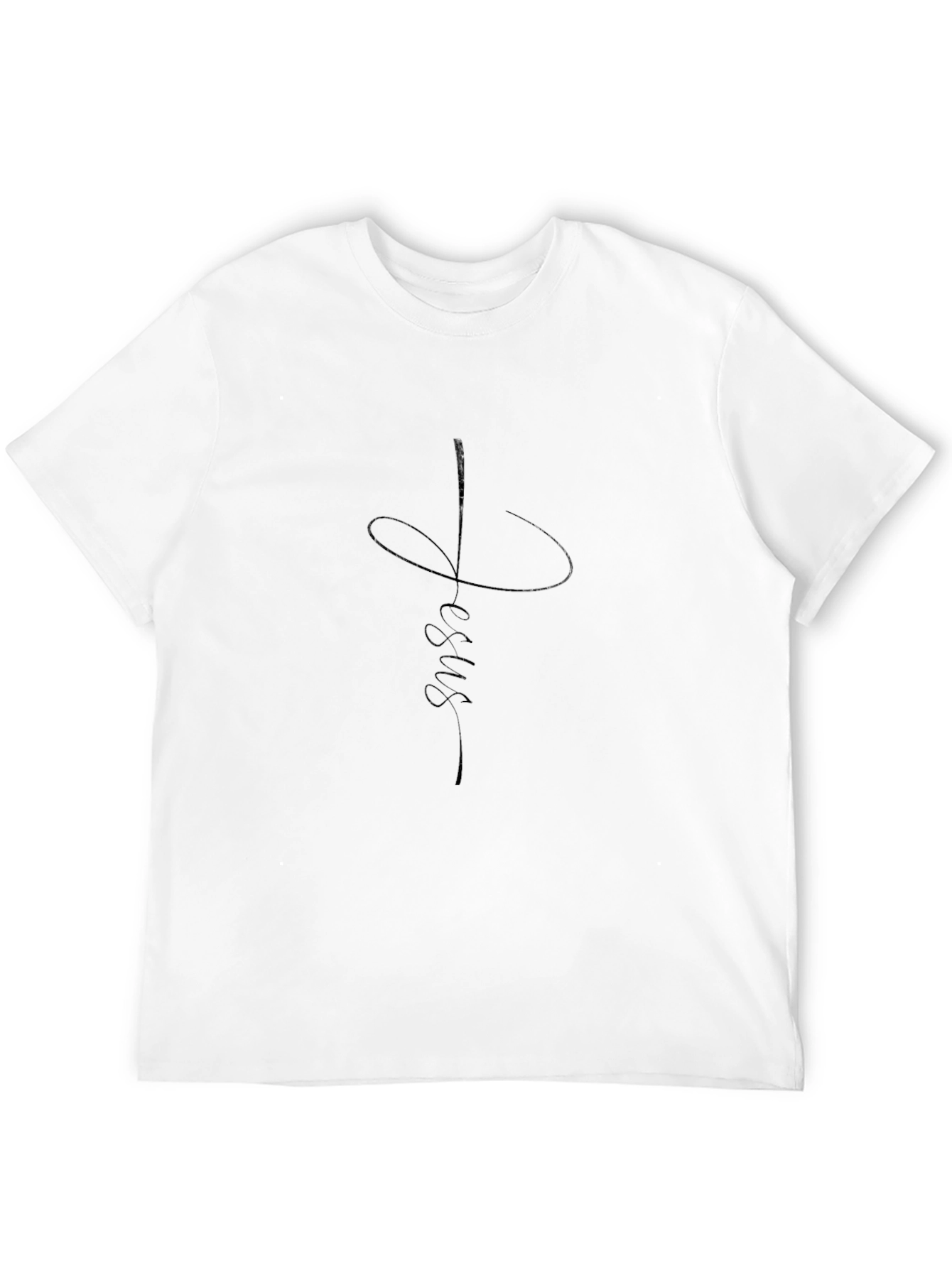 Faith Jesus Tee - Mens Black Graphic T-Shirt