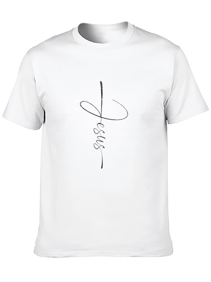 Faith Jesus Tee - Mens Black Graphic T-Shirt