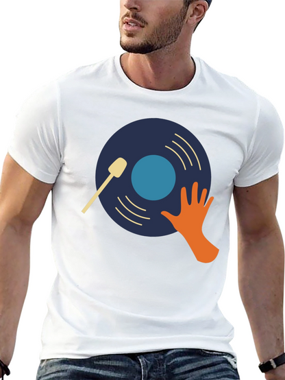 DJ Vinyl Record Graphic T-Shirt
