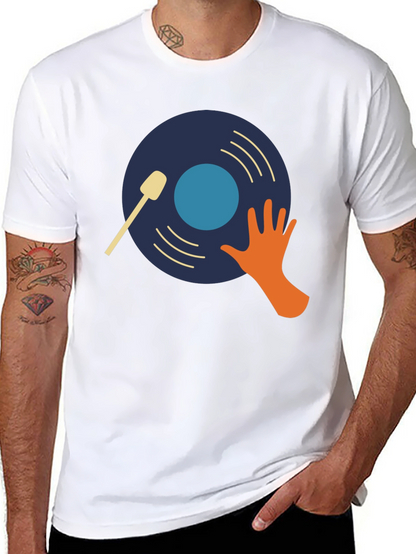 DJ Vinyl Record Graphic T-Shirt